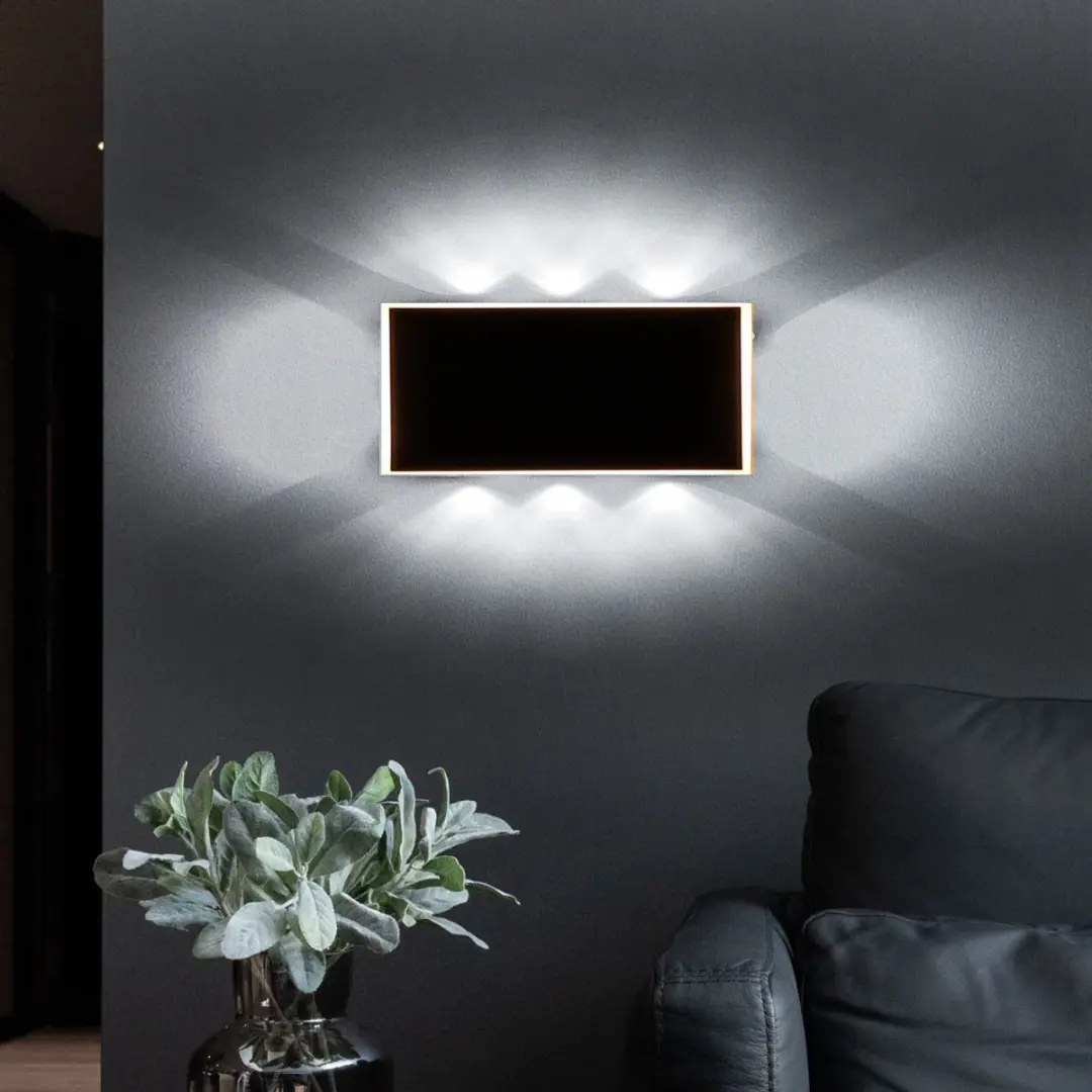 Globo Saidy LED Wandlamp - 12W - Zwart - afbeelding 5 van 6
