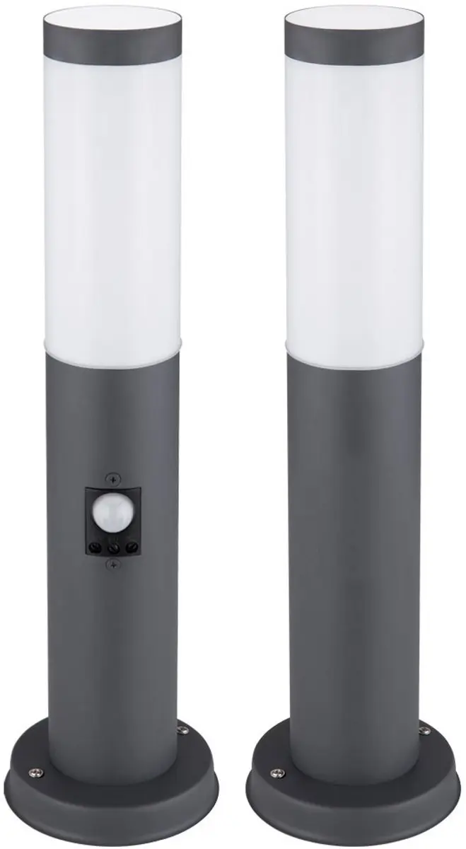 Staande lamp met bewegingsmelder Buiten staande lamp Tuin staande lamp Roestvrij