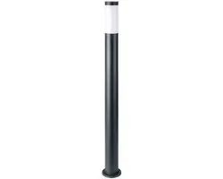 Staande tuinlamp Staande tuinlamp Rvs antraciet opaal, wit kunststof, fitting 1x