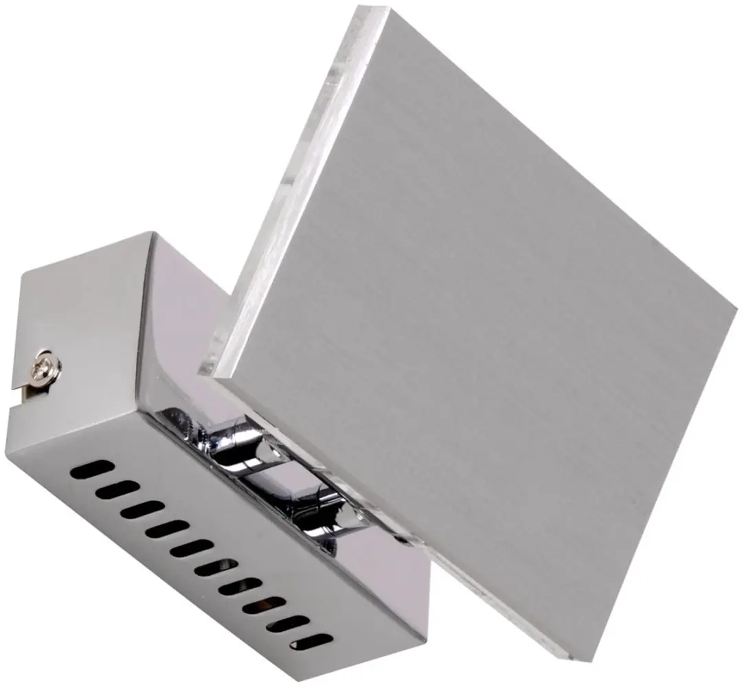 Wandlamp Ganglamp LED wandlamp Slaapkamerlamp chroom glas, metaal aluminium, 1x