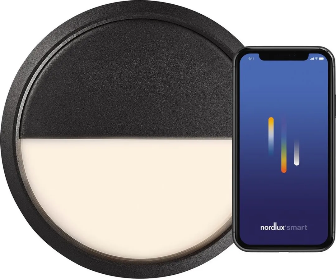 Nordlux Ava-plafondlamp-smart-IP54-zwart