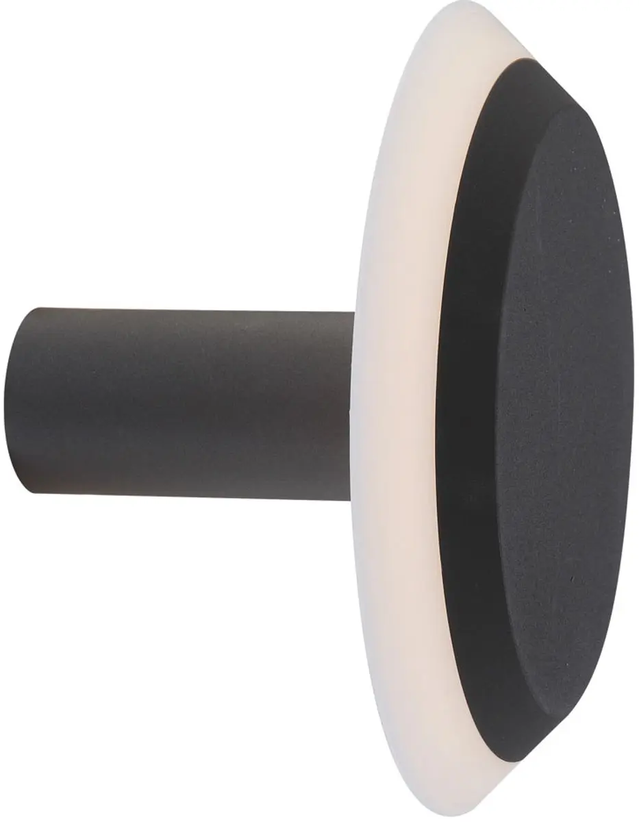 Wandlamp outdoor wandlamp wandspot aluminium, grijs opaal, 1x LED 4,5 watt 320 l