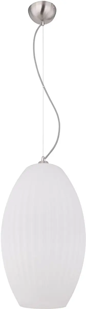 Hanglamp hanglamp glazen kap opaal kap lamp eetkamerlamp keuken, metaal glas ges