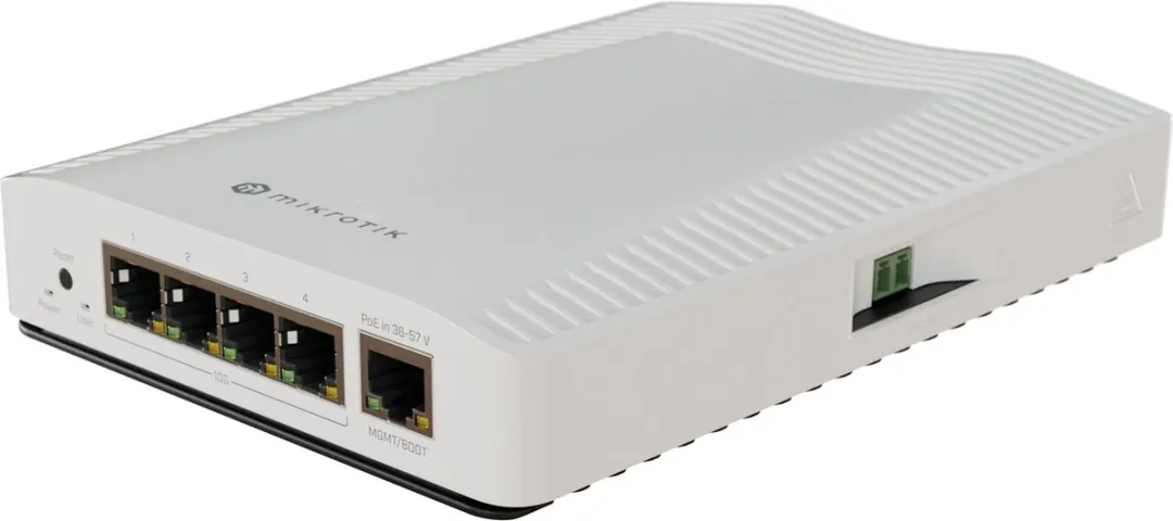 MikroTik CRS304-4XG-IN Netwerk Switch 10G PoE - Wit