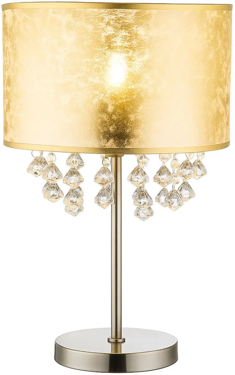 Tafellamp Kristallen lamp Leeslamp Slaapkamerlamp, kristal decor helder Lampenka