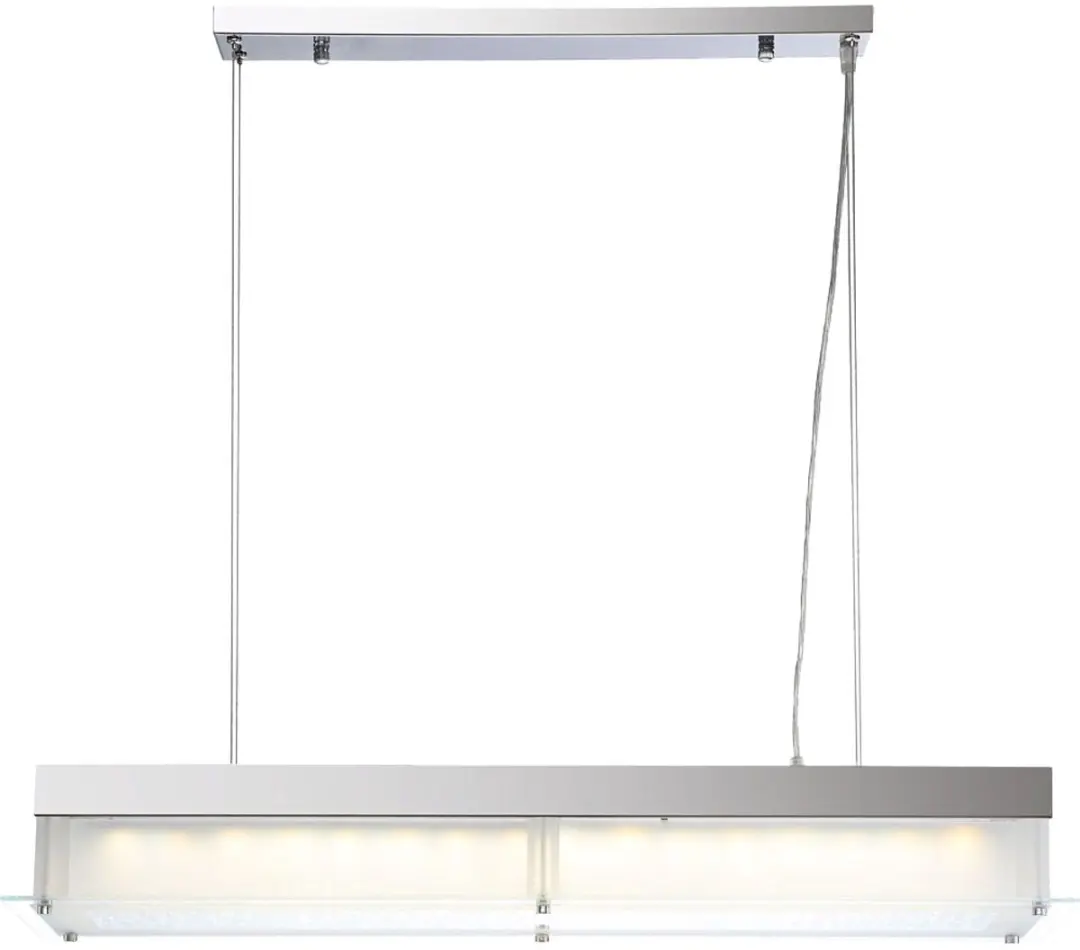 Hanglamp Hanglamp Eetkamerlamp, afstandsbediening CCT, daglicht chroom helder gl