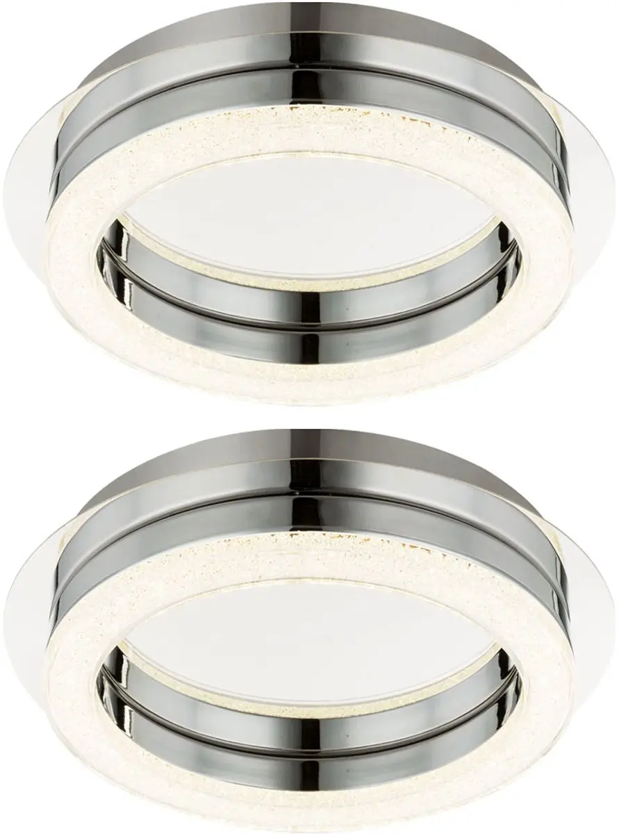 Plafondlamp Woonkamerlamp Hallamp Slaapkamerlamp, chroom kristallen, LED 12W 100