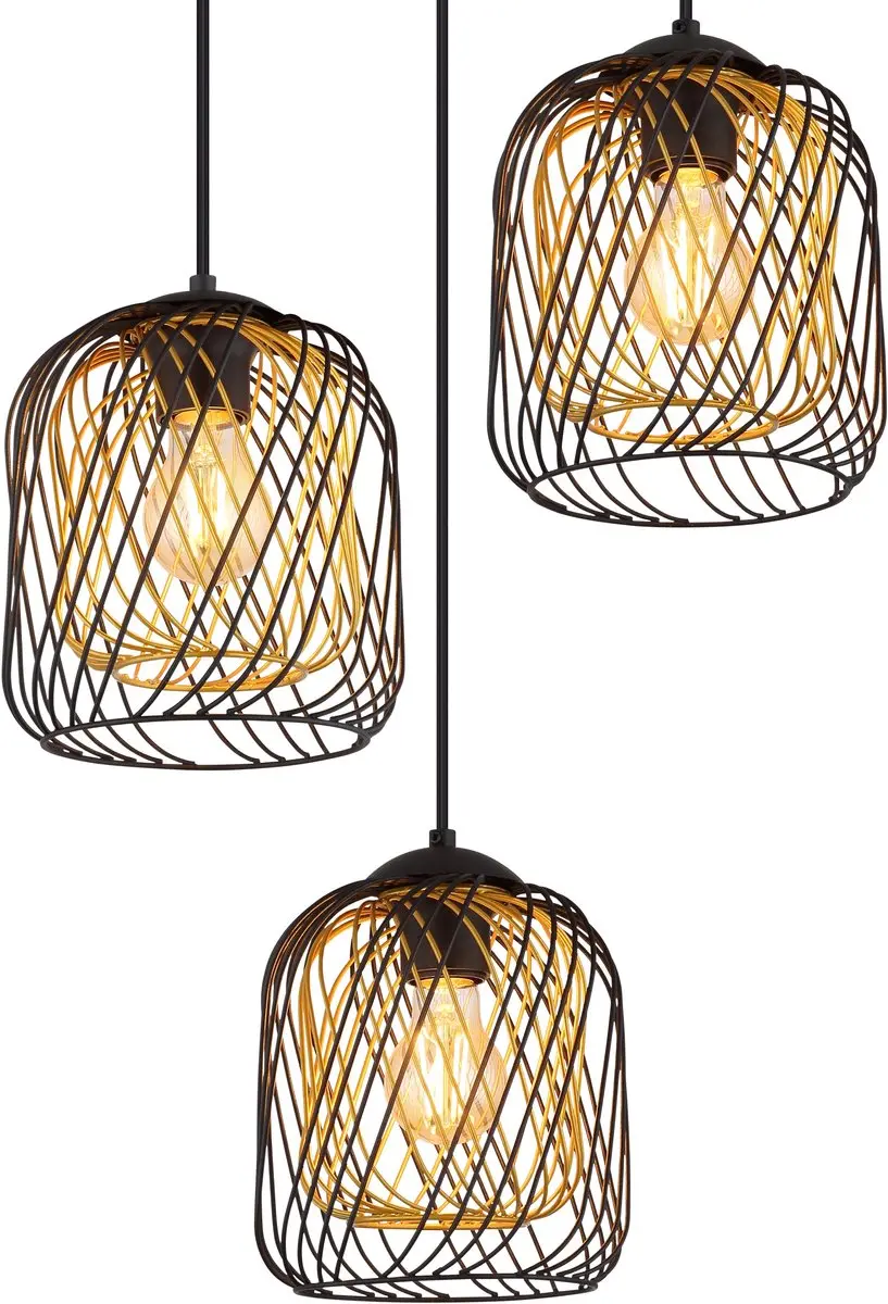 Globo Dichti Hanglamp 15965-3HRS - E27 - 3 lichtpunten - afbeelding 3 van 6