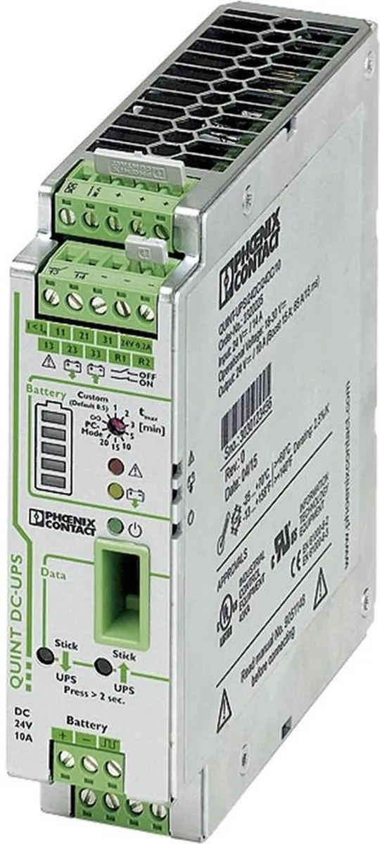 Phoenix Contact QUINT-UPS/ 24DC/ 24DC/10 DIN-rail UPS