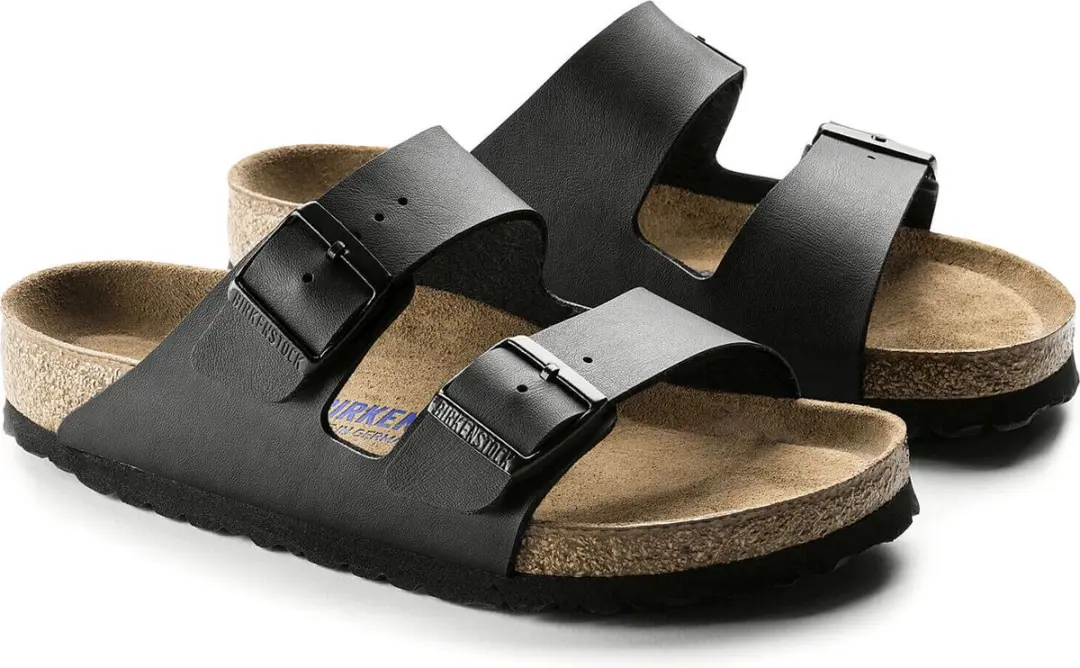 Birkenstock Arizona Birko-Flor Sandalen - Zwart - afbeelding 4 van 6