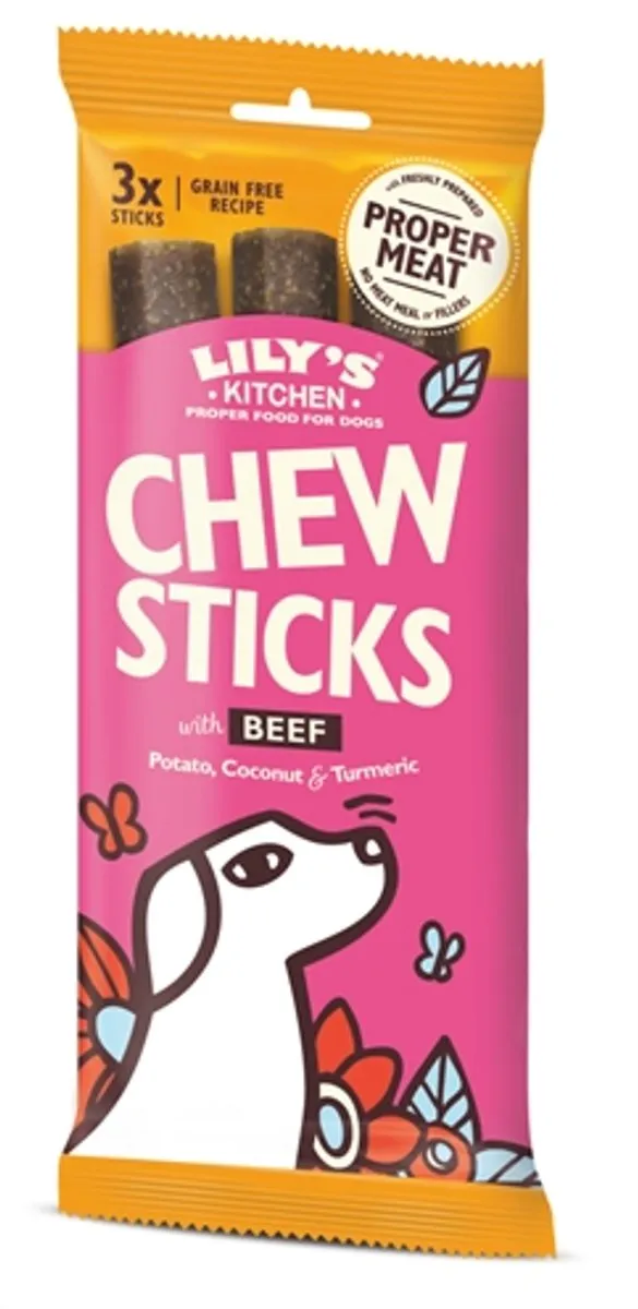 Lily's Kitchen Chew Sticks Beef Hondensnack