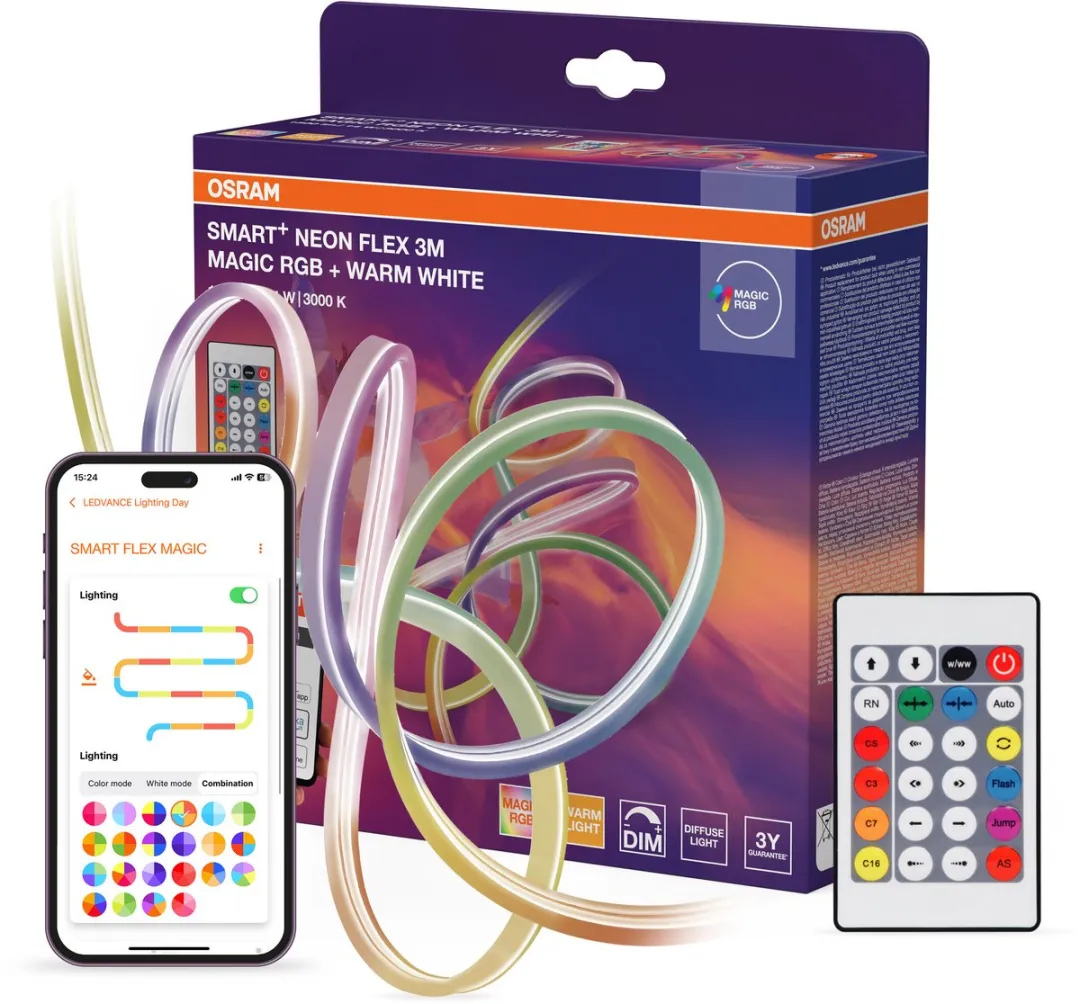 Osram Smart+ Wifi Neon Flex 3M RGBW LED-strips - Wit
