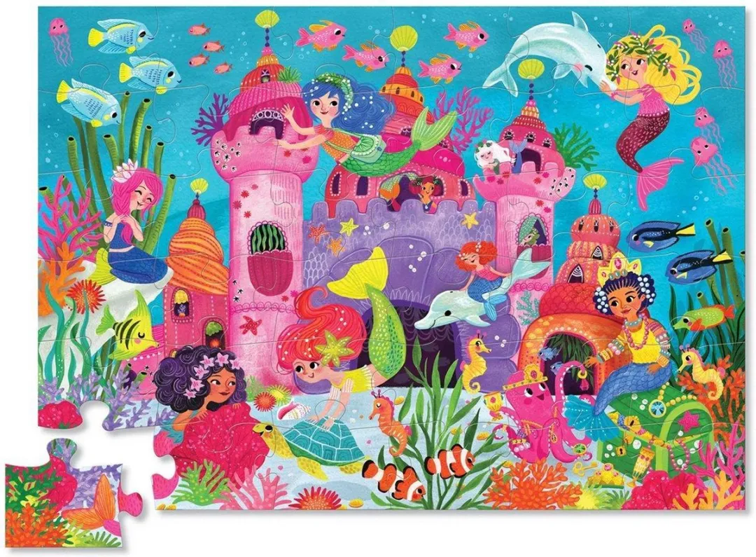 Crocodile Creek Zeemeermin Puzzel 36 Stuks - Multicolor