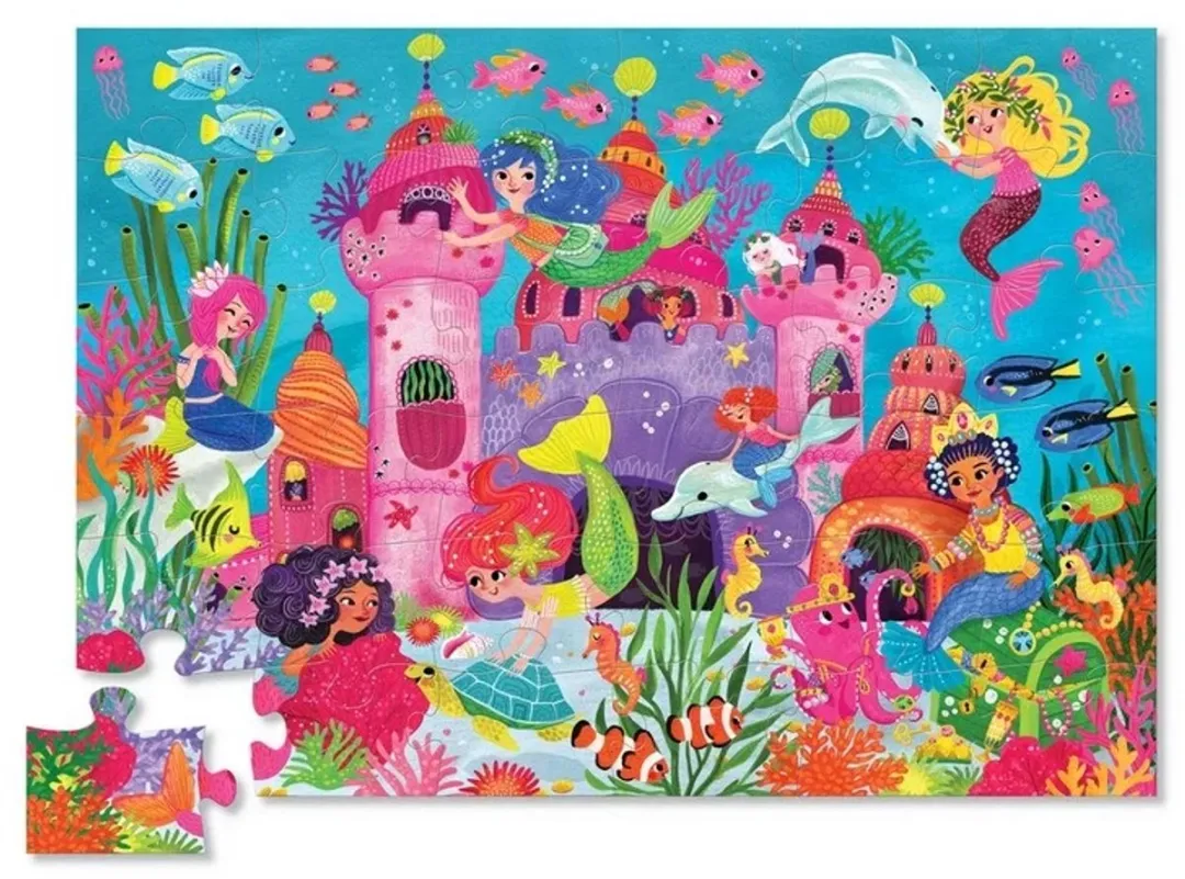 Crocodile Creek Zeemeermin Puzzel 36 Stuks - Multicolor