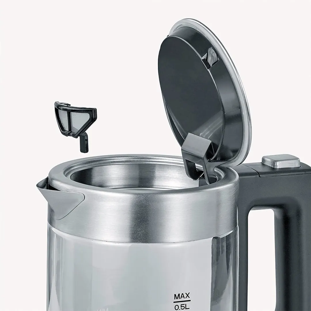 Severin WK 3472 Waterkoker 0,5L - Zilver/Zwart