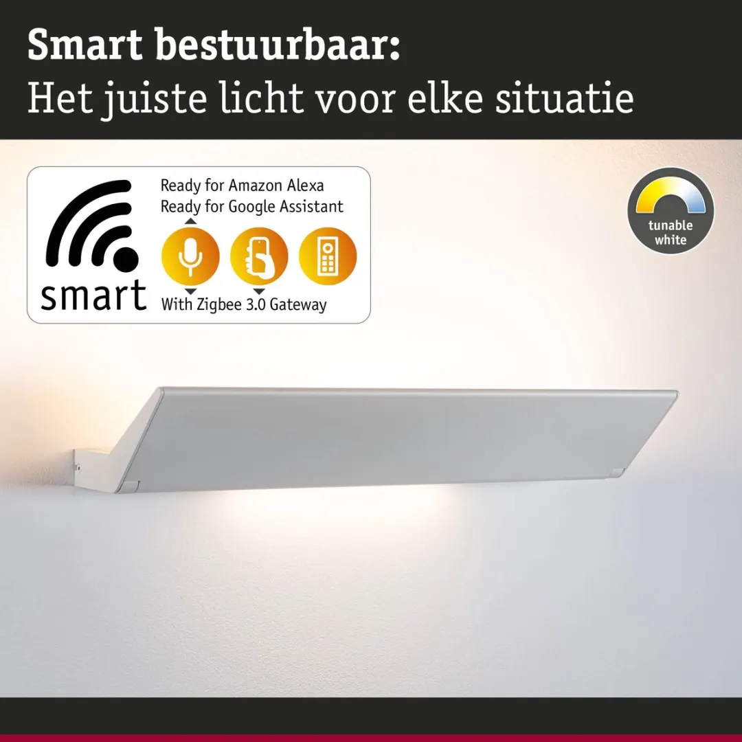 Paulmann LED Wandlamp Ranva Zigbee 800lm Tunable White - Wit mat