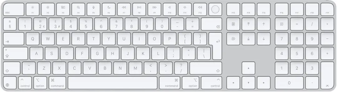 Apple Magic toetsenbord Universeel USB + Bluetooth QWERTY Brits Engels Wit