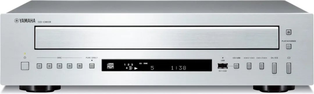 Yamaha CD-C603 5-CD-Wisselaar - Zilver