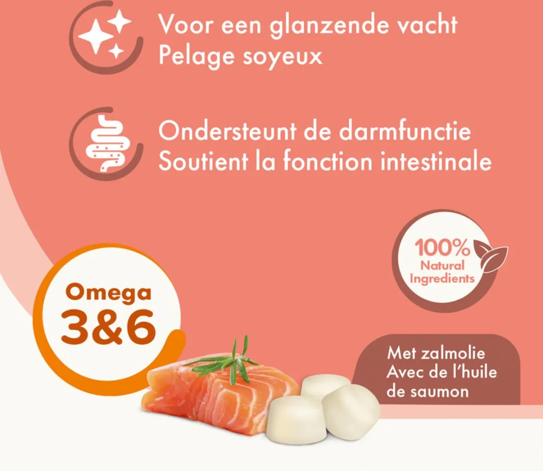 Beaphar Schapenvetbonbons Zalm - 245g - 6 Stuks