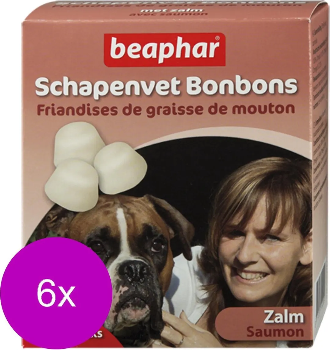 Beaphar Schapenvetbonbons Zalm - 245g - 6 Stuks - afbeelding 6 van 6