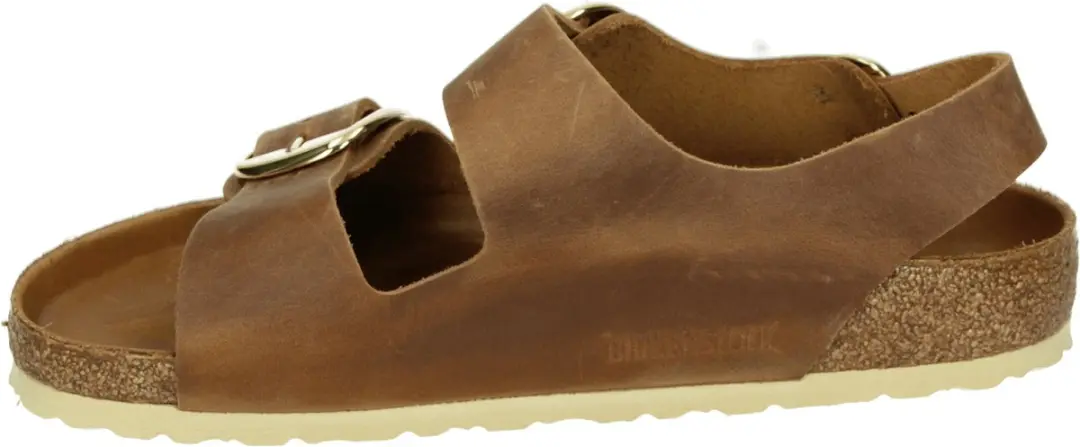 Birkenstock Milano Big Buckle Sandalen - Cognac - 39 - afbeelding 3 van 4