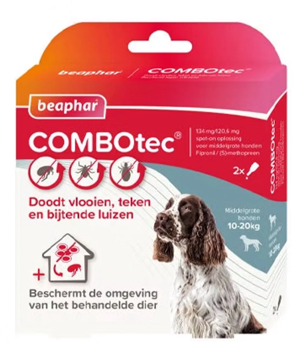 Beaphar Combotec Anti Tekendruppels Hond 2-10 kg - 2ml