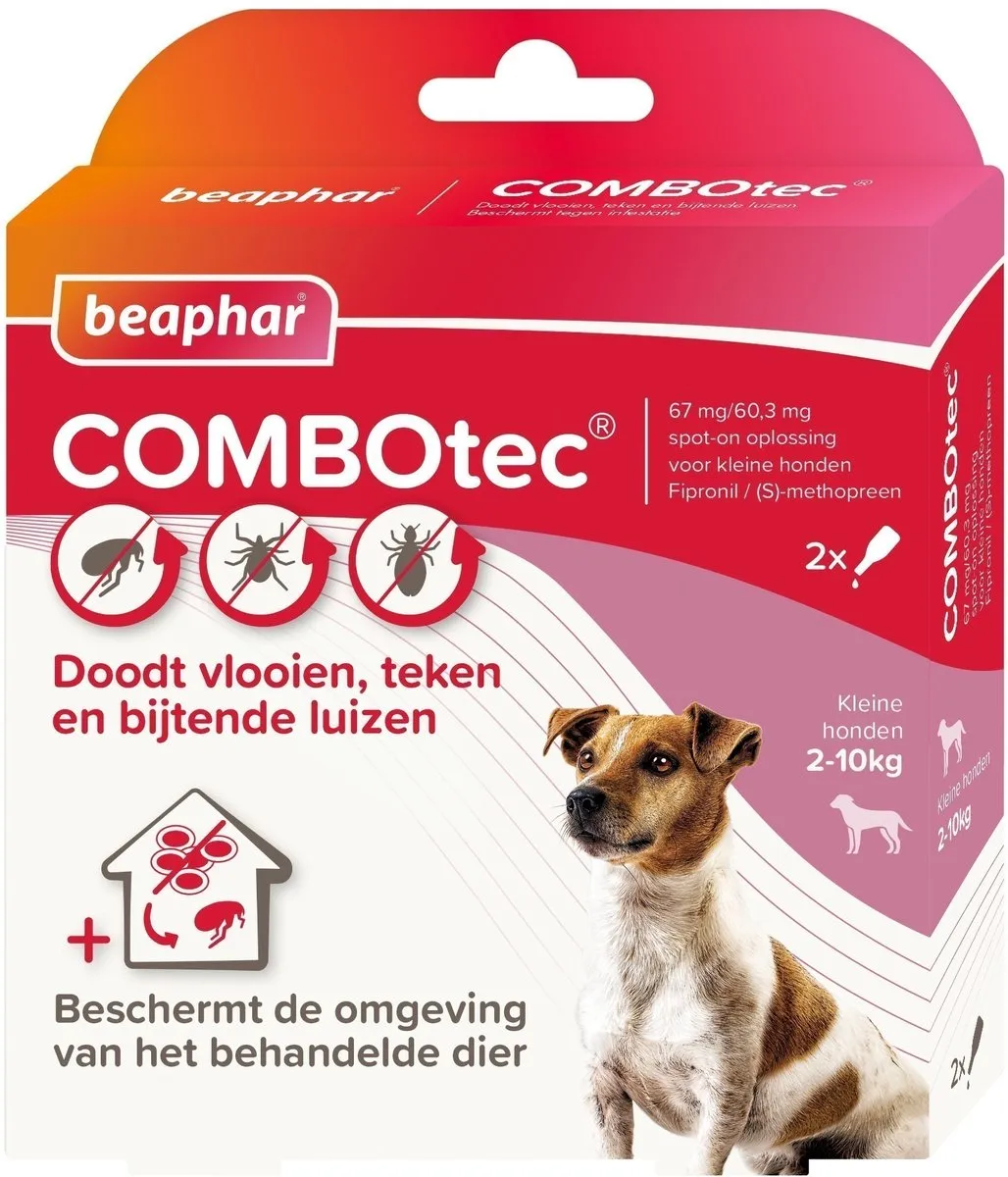 Beaphar Combotec Anti Tekendruppels Hond 2-10 kg - 2ml