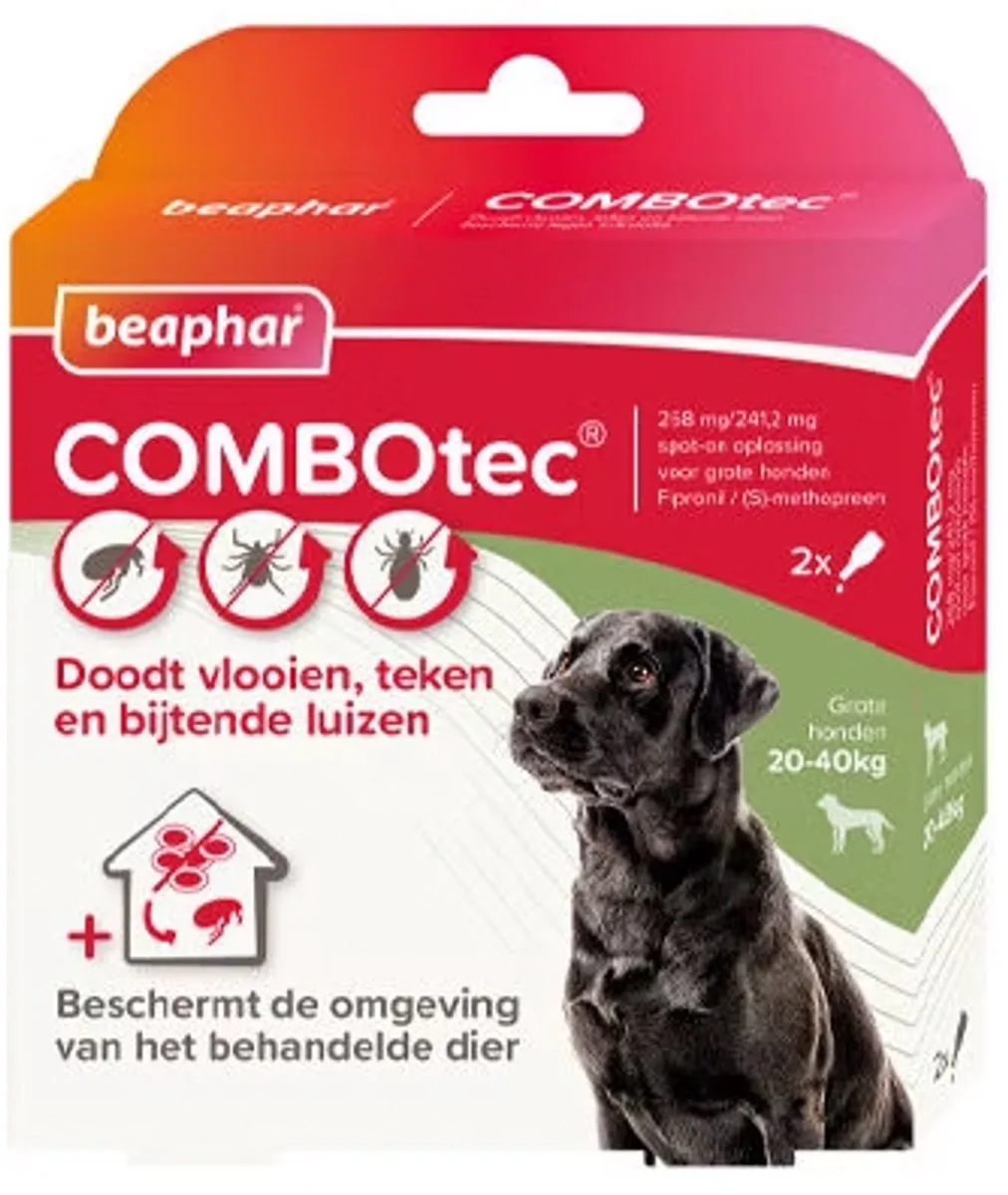 Beaphar Combotec Anti Tekendruppels Hond 2-10 kg - 2ml