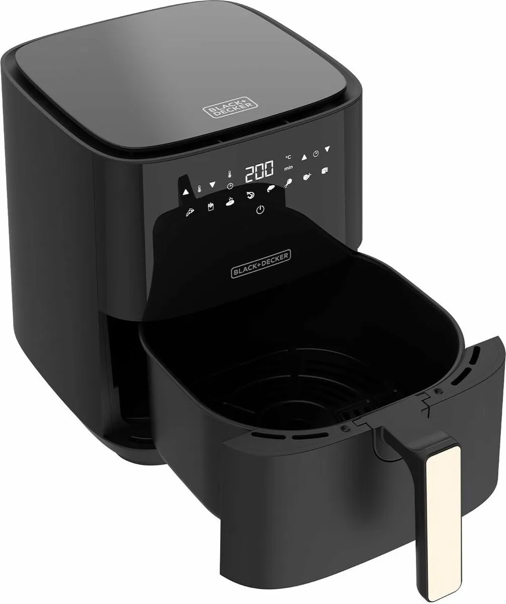 BLACK+DECKER Heteluchtfriteuse 5L - 8 Programma's - 1450W - Zwart