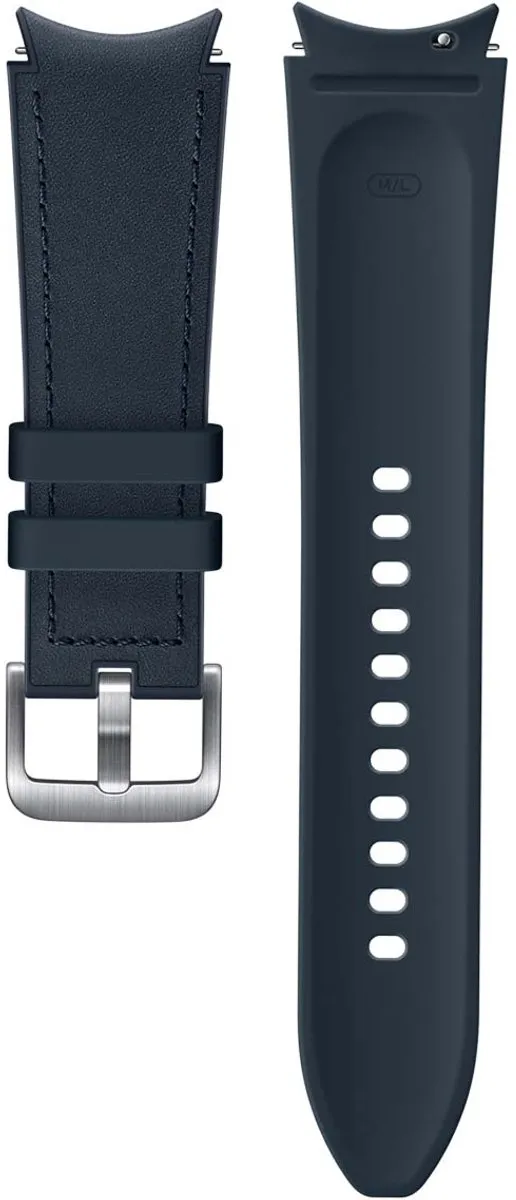 Samsung Galaxy Watch4 Hybrid Leerband M/L - Blauw - afbeelding 6 van 6
