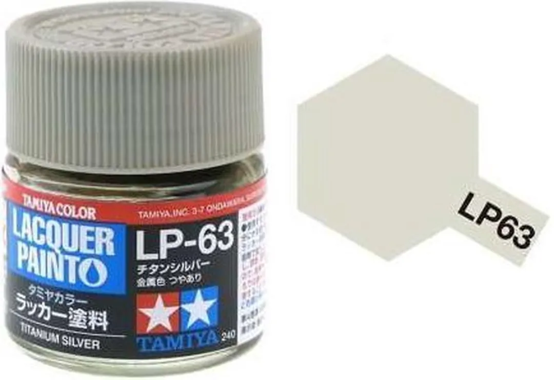 Tamiya Hobbyverf Olieverf LP-63 Titanium Silver 10ml