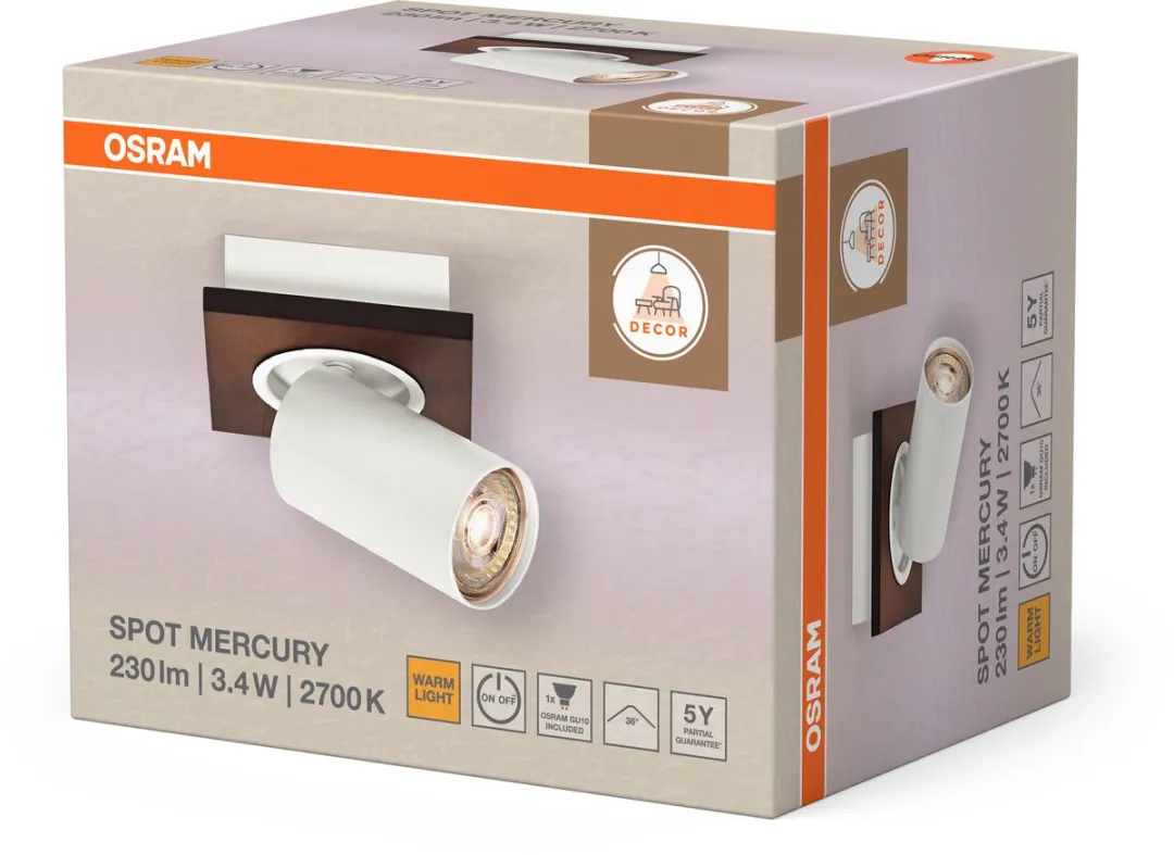 Osram Decor Spot Mercury GU10 - 3,4W 230lm Warm Wit - afbeelding 6 van 6