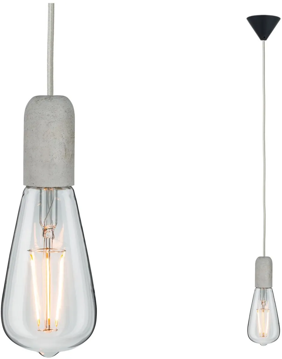 Paulmann Neordic Jano Hanglamp E27 60W - Grijs/Zwart