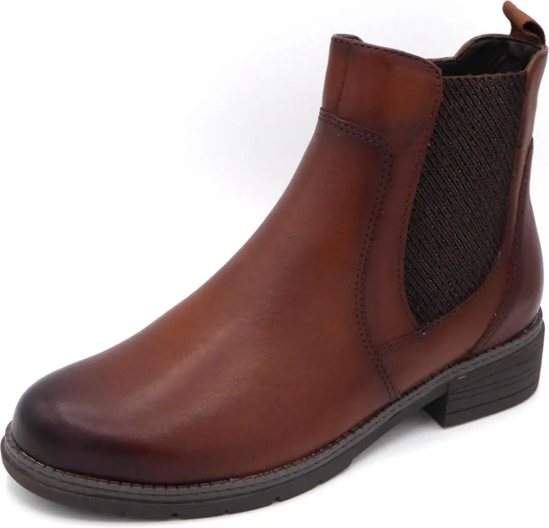 Jana Dames Enkellaars 25321-305 Cognac