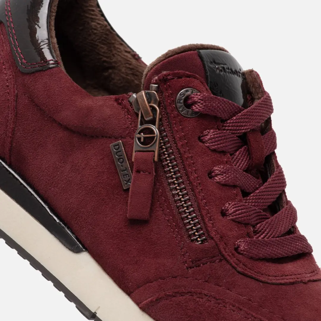 Tamaris Comfort Sneakers rood Leer - Dames - afbeelding 4 van 6