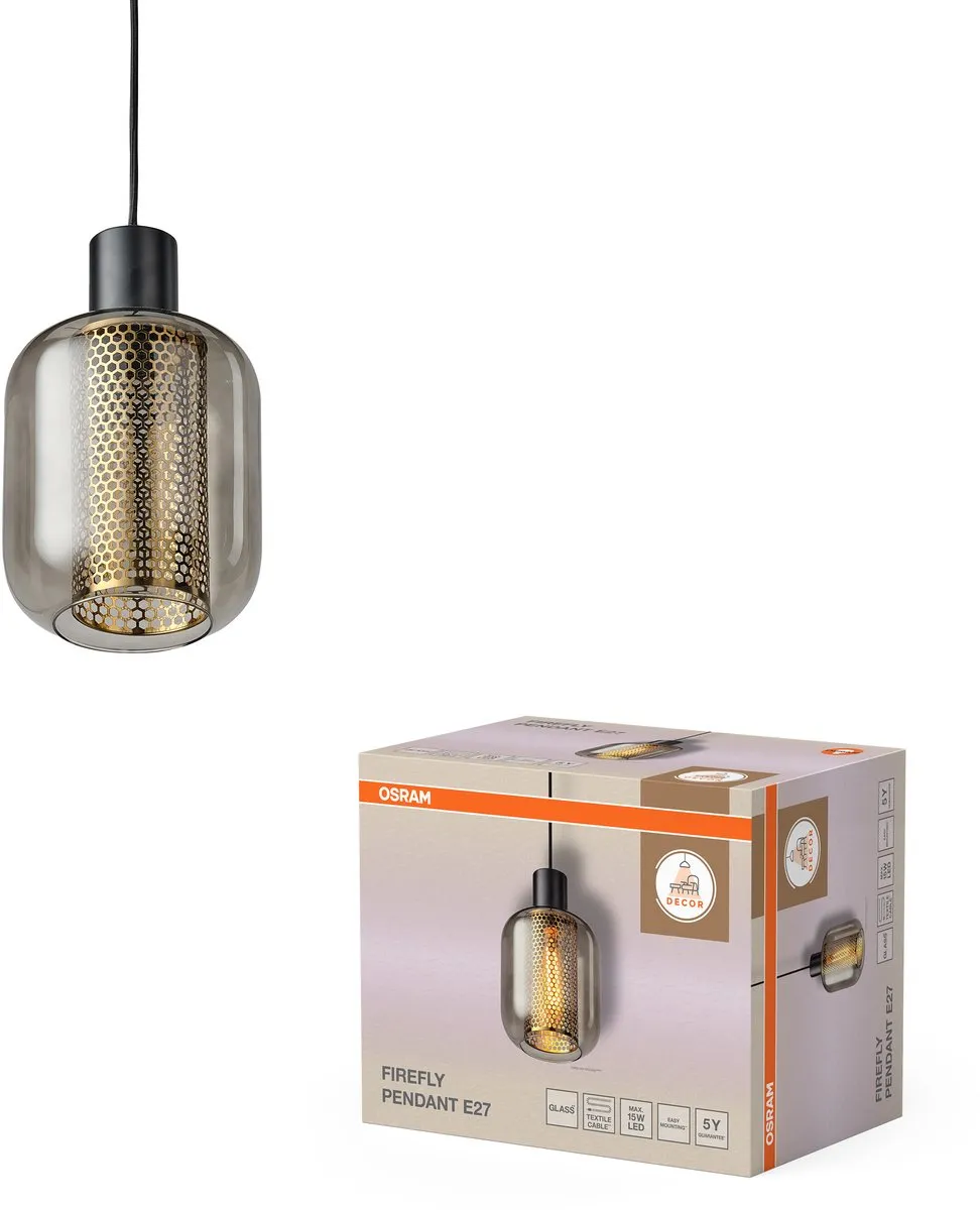 Osram Decor Firefly Hanglamp E27 - 170mm Zwart