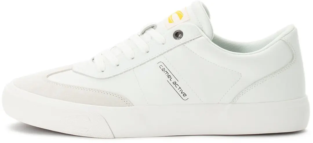 camel active Sneakers met suède details - Maat menswear-44 - Wit