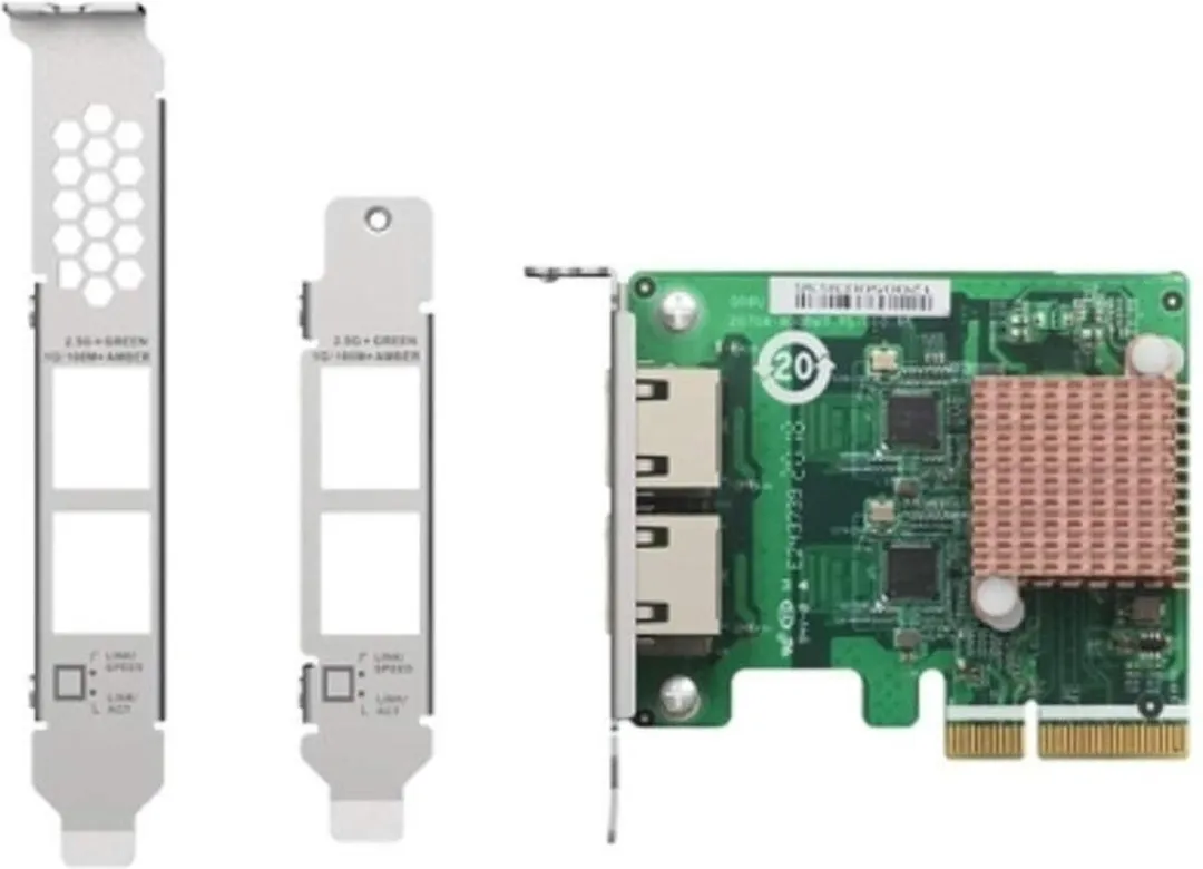 QNAP QXG-2G2T-I225 Netwerkkaart - 4x Ethernet - Groen
