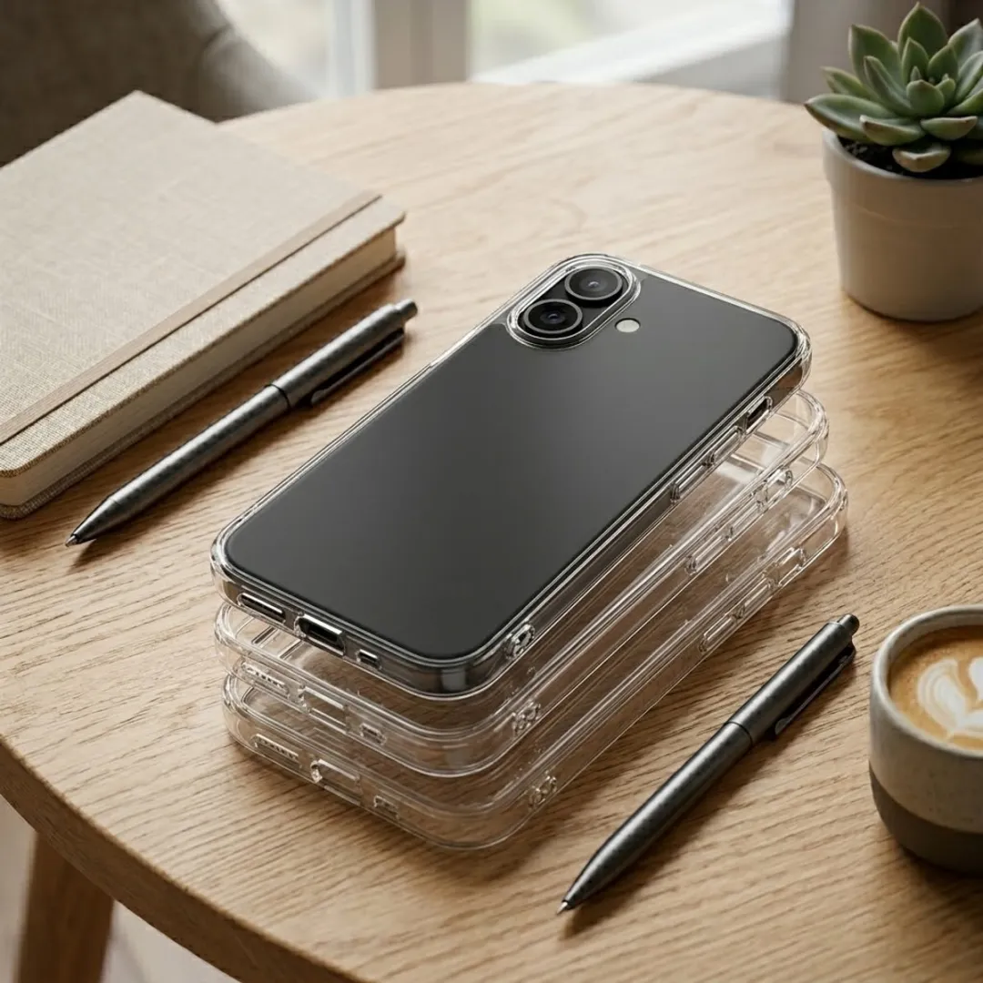 NUVEX iPhone 17 Transparant Hoesje Set - 3 Stuks