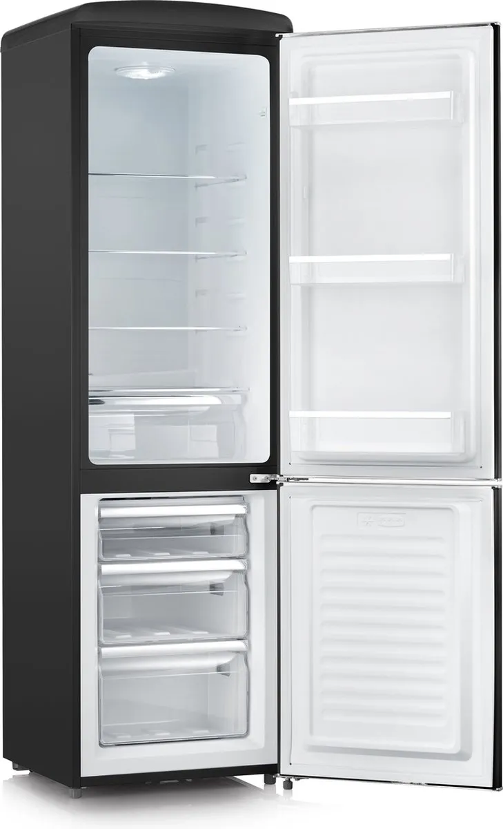 Severin RKG 8918 Retro Koel-Vriescombinatie 244L - Zwart