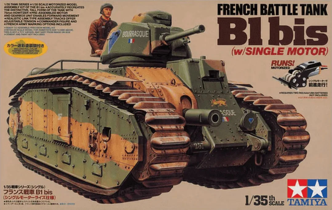 Tamiya WWII French Tank B1 bis 30058 Modelbouwpakket