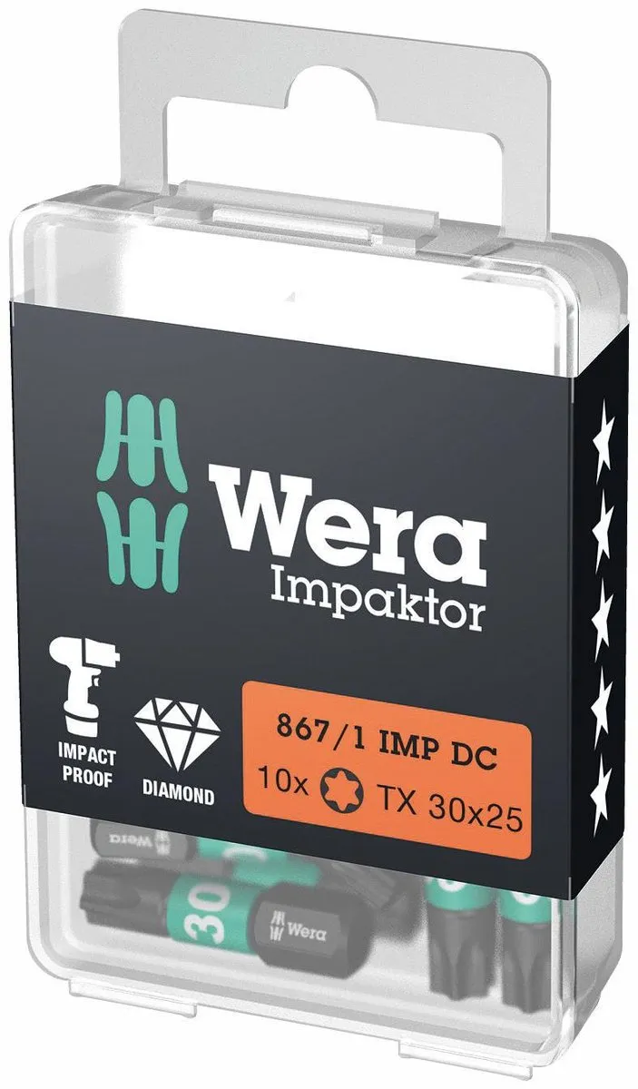 Wera 867/1 Impaktor DC TX30 Bit