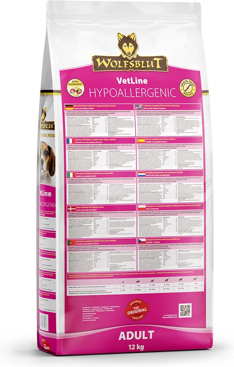 Wolfsblut VetLine Hypoallergeen Hondenvoer 12 kg