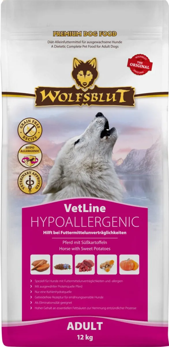 Wolfsblut VetLine Hypoallergeen Hondenvoer 12 kg