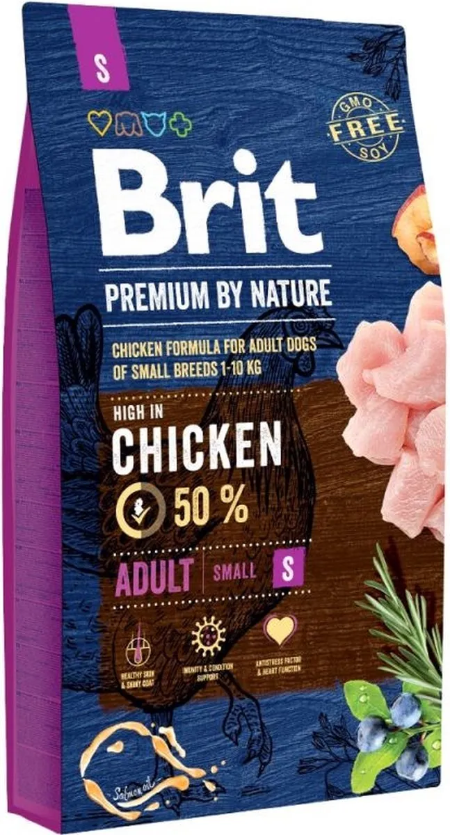 Brit Premium by Nature Adult S Hondenvoer 3kg