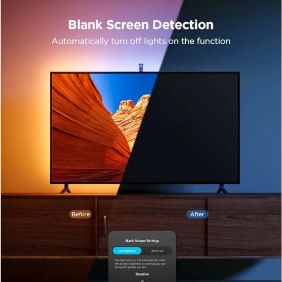 Govee TV Backlight 3 Lite 55-65" RGBICW LED-strip - 108 LED's - Zwart - afbeelding 6 van 6