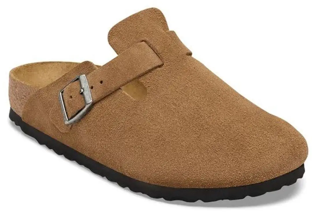 Birkenstock Boston Suede Klompen - Smal - Bruin - afbeelding 2 van 4