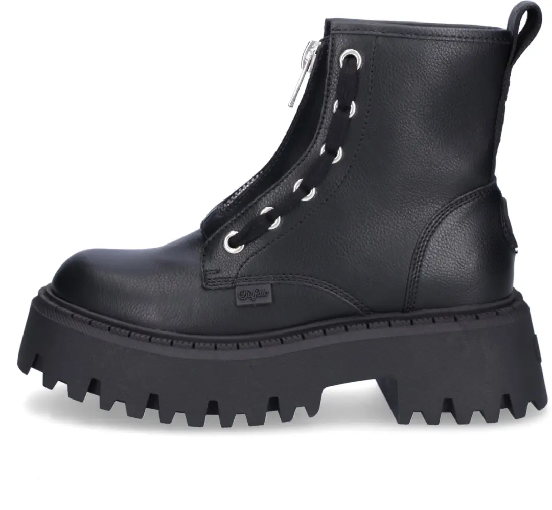 Buffalo Aspen Front Zip Dameslaarzen - Zwart - afbeelding 3 van 6