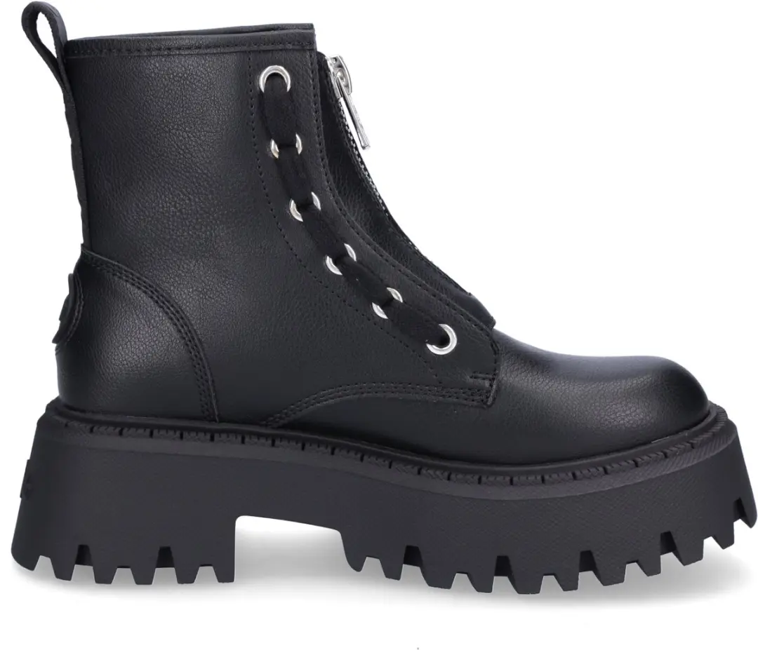 Buffalo Aspen Front Zip Dameslaarzen - Zwart - afbeelding 2 van 6