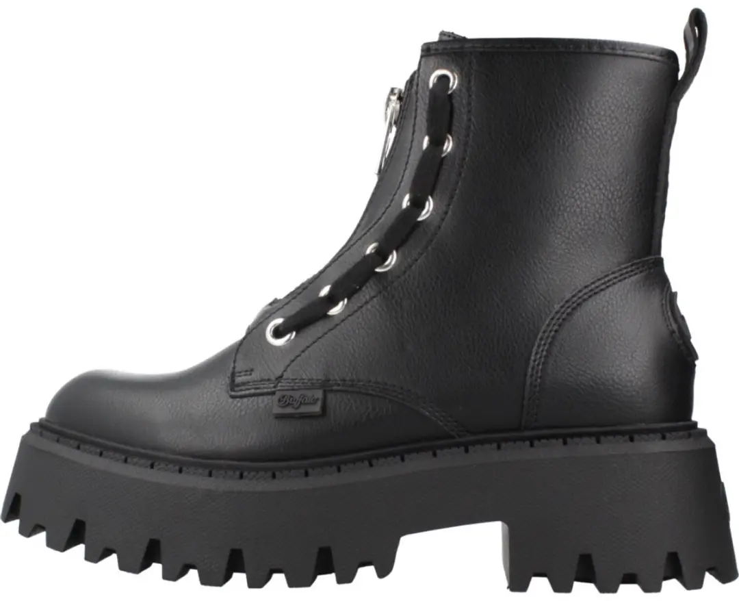 Buffalo Aspen Front Zip Dameslaarzen - Zwart - afbeelding 4 van 6
